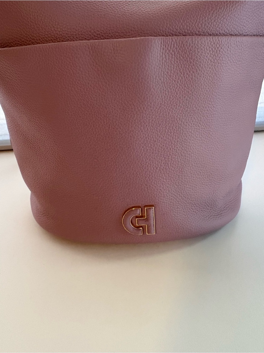 Cole Hann Blush Pink Pebbled Leather Shoulder Bag NWOT - Picture 6 of 9